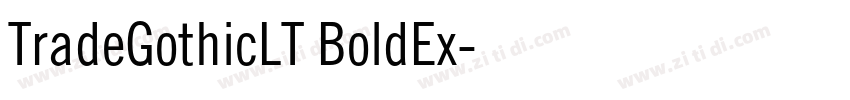 TradeGothicLT BoldEx字体转换